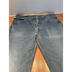 Vintage Levi's 501xx 0000 Mens Blue Denim Jeans 35x38 Made In USA Button Fly